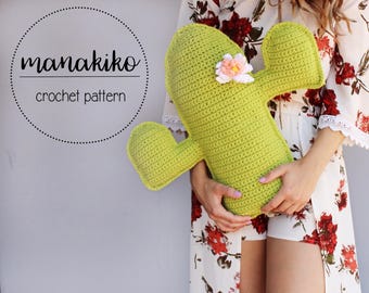 Cactus Pillow Pattern - Crochet Pattern Nursery - Crib Decor - Home Decor - Crochet Pattern - Crochet - Pattern - Tutorial - DIY