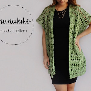 Kihei Kimono Pattern - Crochet Pattern - Kimono - Cardigan - Easy Pattern - Tutorial - DIY