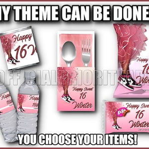 Sneaker Ball Sweet 16 Party Favors Package, sneakerball , sneaker ball, sweet 16, Pink sweet 16, Pink sneaker sweet 16