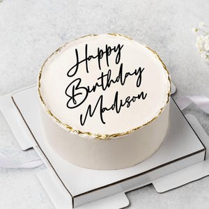 Geburtstag Kuchen Charme, Benutzerdefinierte Cake Topper, dass Mädchen seit, Hochzeitstorte, Acryl Cake Topper, Ruhestand Cake Topper, Gold Topper