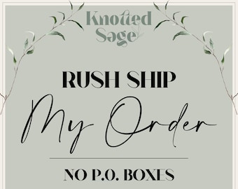 Shipping Upgrade - Rush My Order - Do NOT Use Any Coupon Codes on This Listing or Your Order Will Be Cancelled.