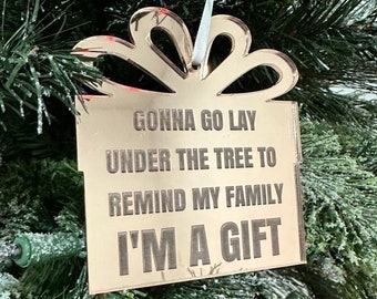 Funny Ornament, Christmas Ornament, Gift For Mom, Mom Tree Ornament, Stocking Stuffer, Secret Santa Gift, Best Friend, Lay Under The Tree