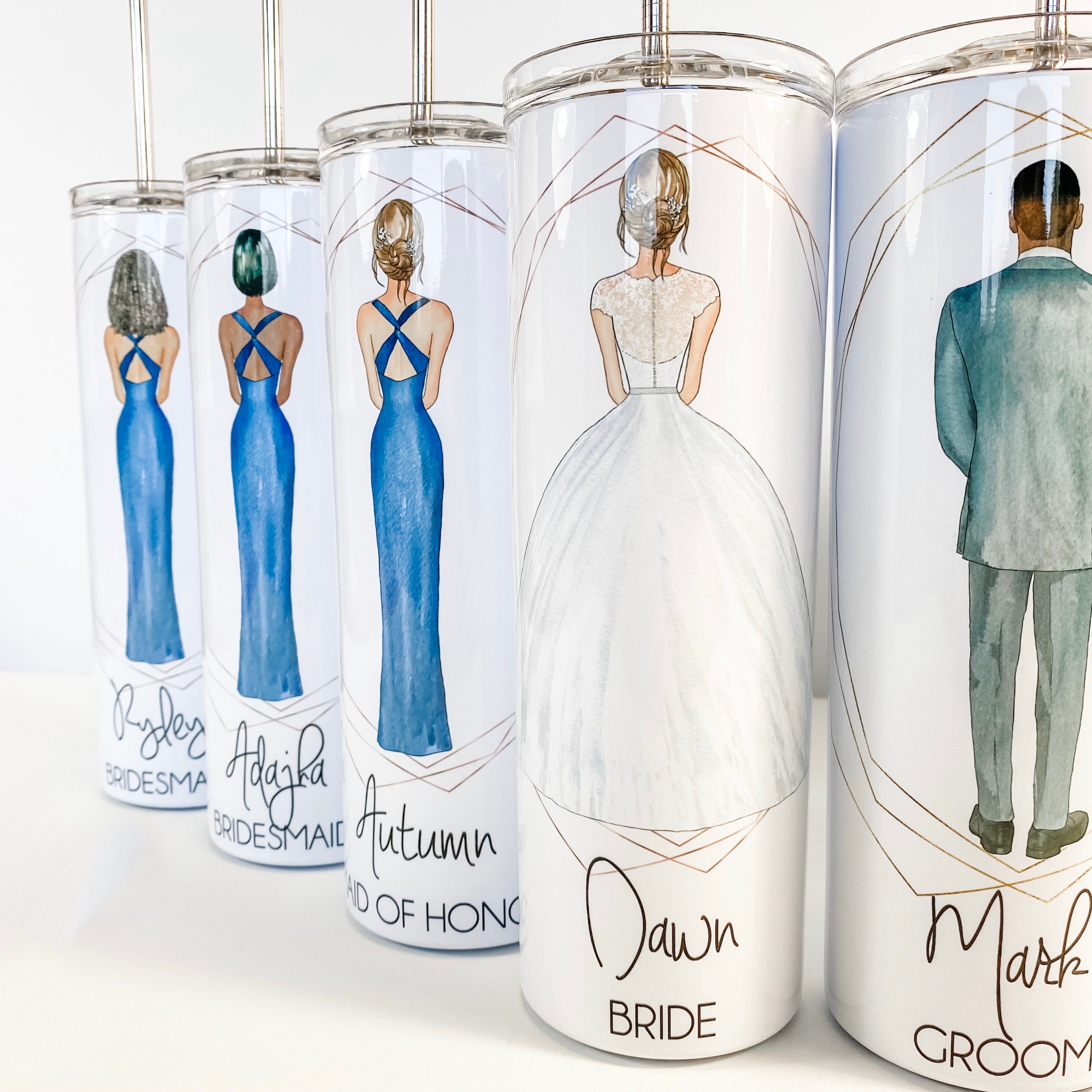 Bride Tumbler Groom Tumbler His and Hers Gift Wedding Gift | Etsy