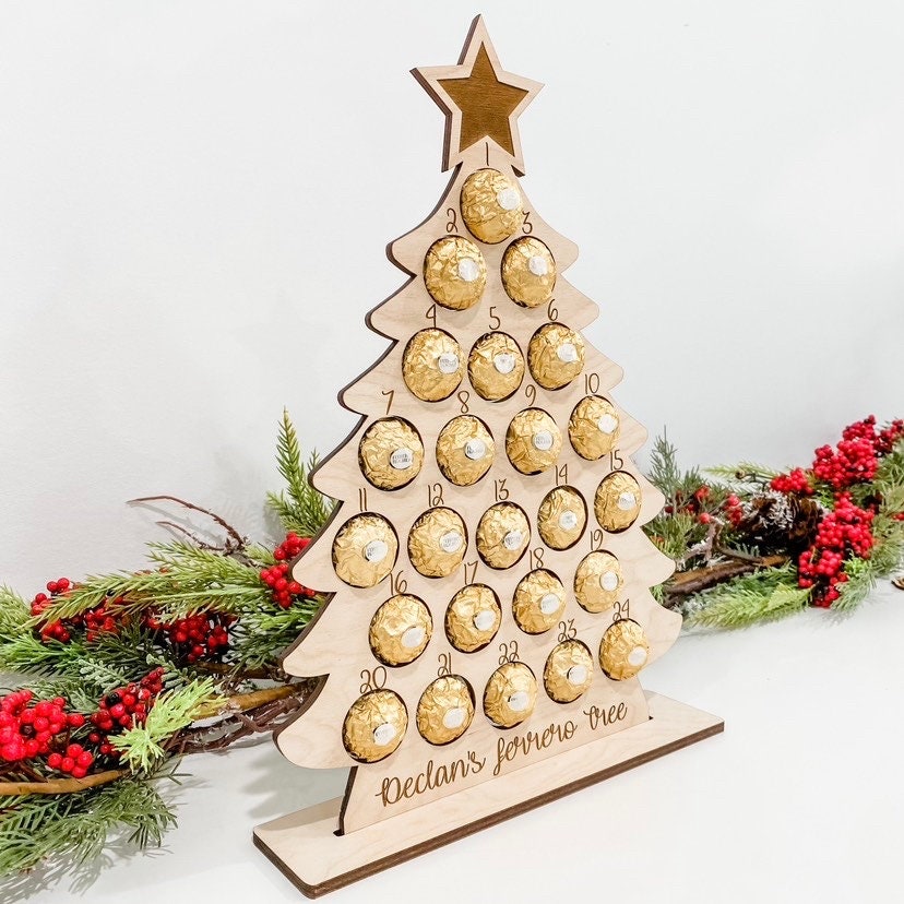 Ferrero Rocher Advent Tree Personalized Advent Calendar Etsy Canada