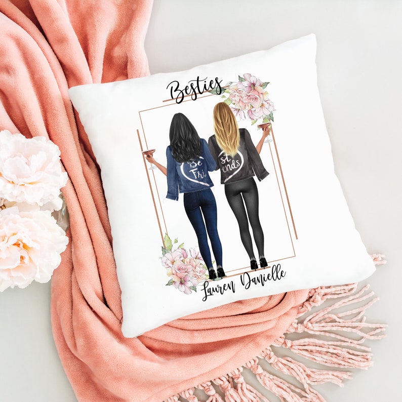 Best Friend Pillow Soul Sisters Gift BFF Gift Bestie Etsy