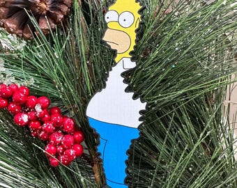 Homer Ornament, Homer Bush Ornament, Funny Ornaments, Meme Ornaments, Secret Santa Gift, White Elephant Gift, Custom Christmas Ornament