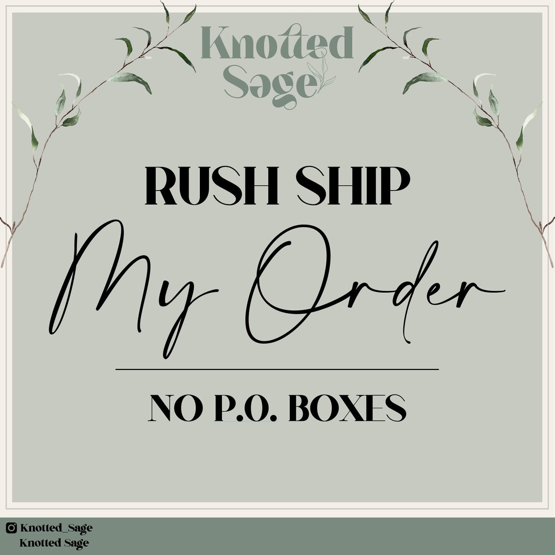 Shipping Upgrade Rush My Order Do NOT Use Any Coupon Codes Etsy