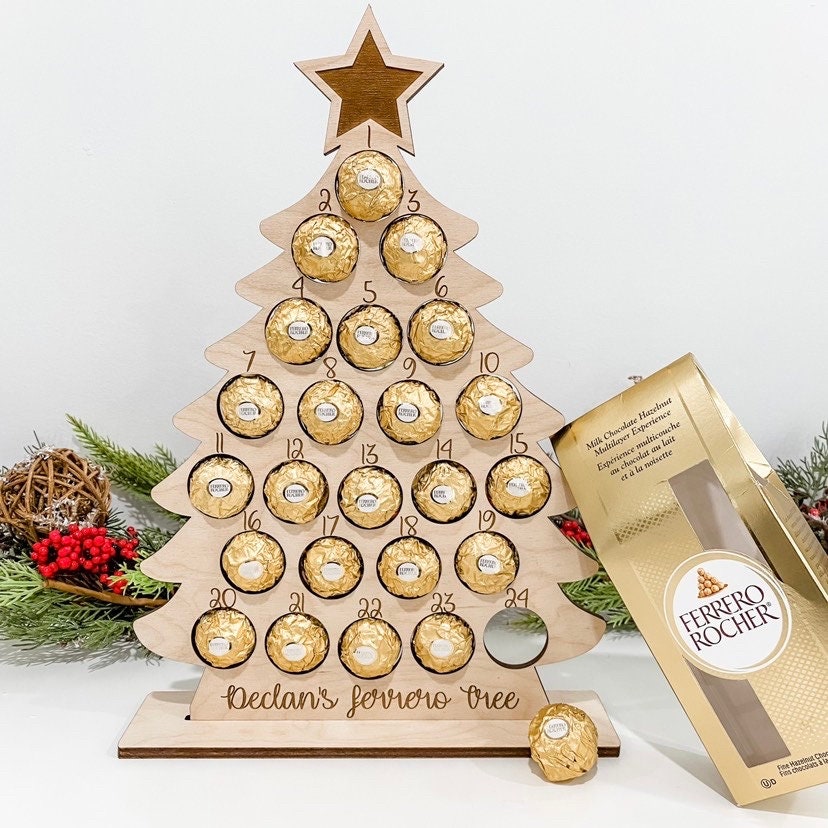 Ferrero Rocher Advent Tree Personalized Advent Calendar Etsy Canada