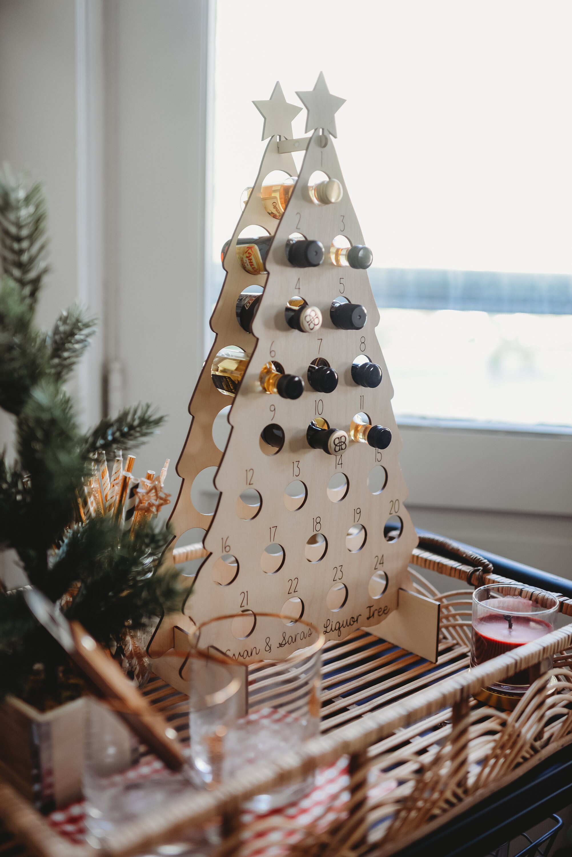 Liquor Advent Calendar for Adults Personalized Tree Etsy Canada