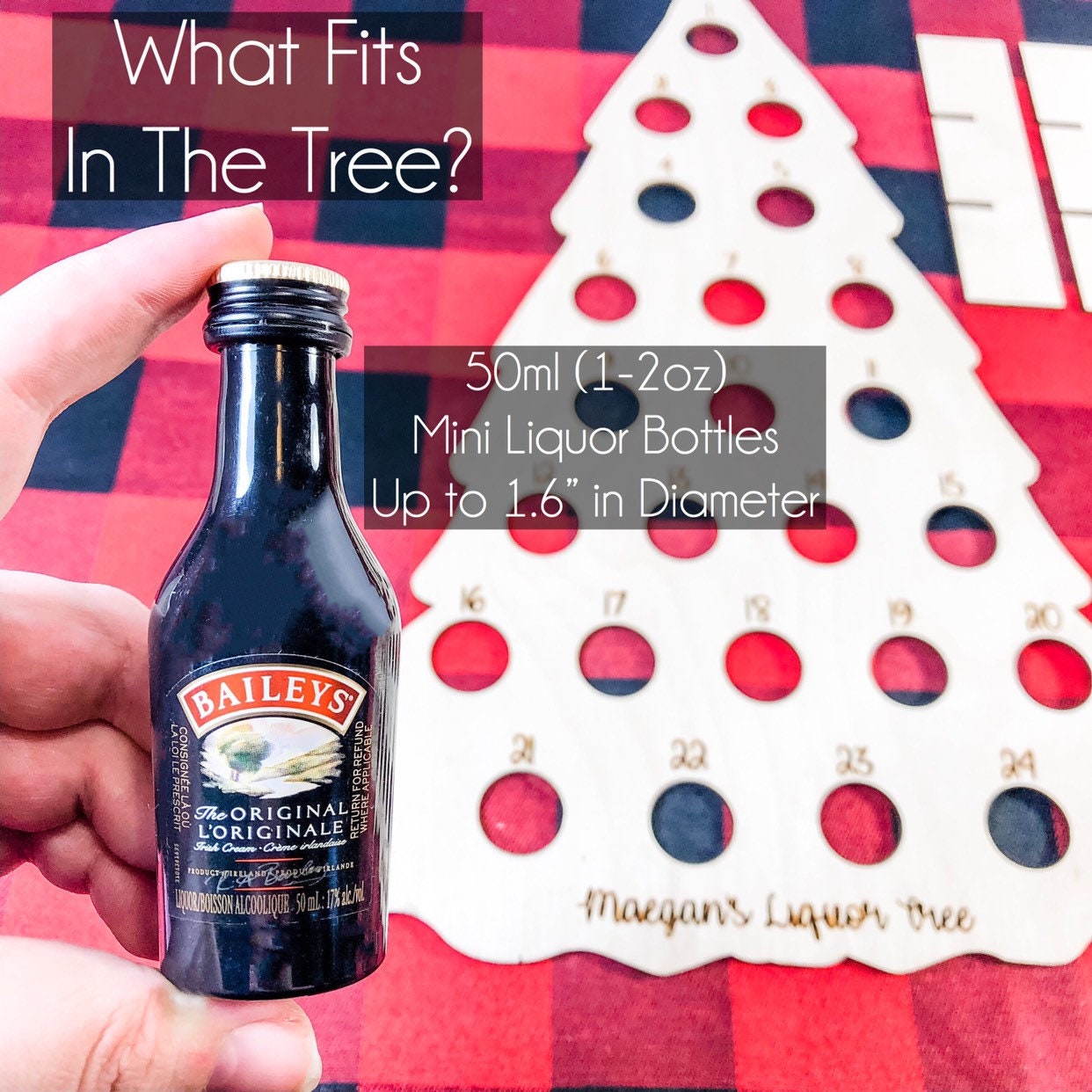 liquor-advent-calendar-for-adults-personalized-tree-etsy