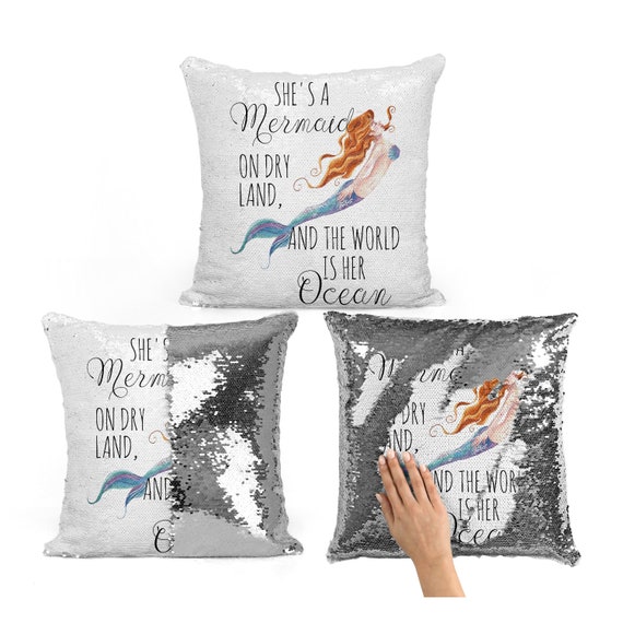 funny mermaid pillow