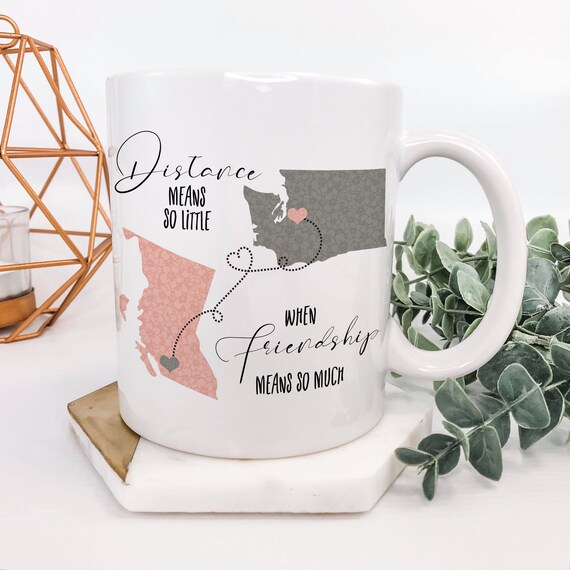 long distance friendship mugs