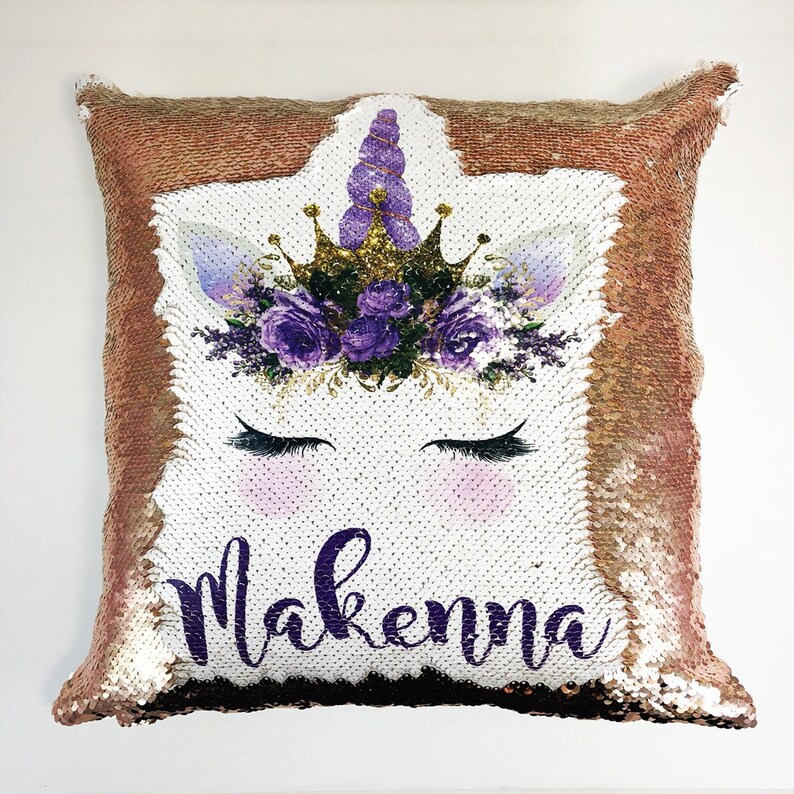 Custom Sequin Pillow Funny Mermaid Pillow Hidden Message Etsy