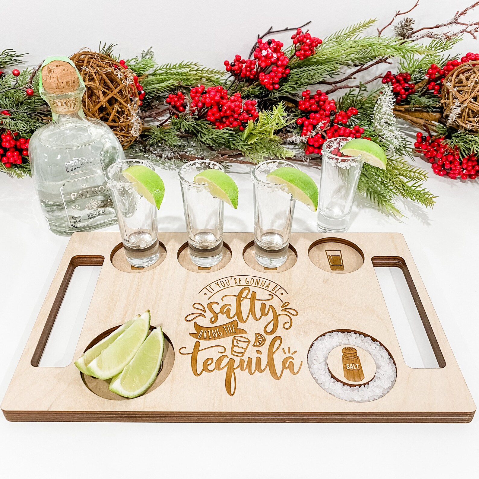 Tequila Flight Board Tequila Shot Board Wood Flight Board Etsy