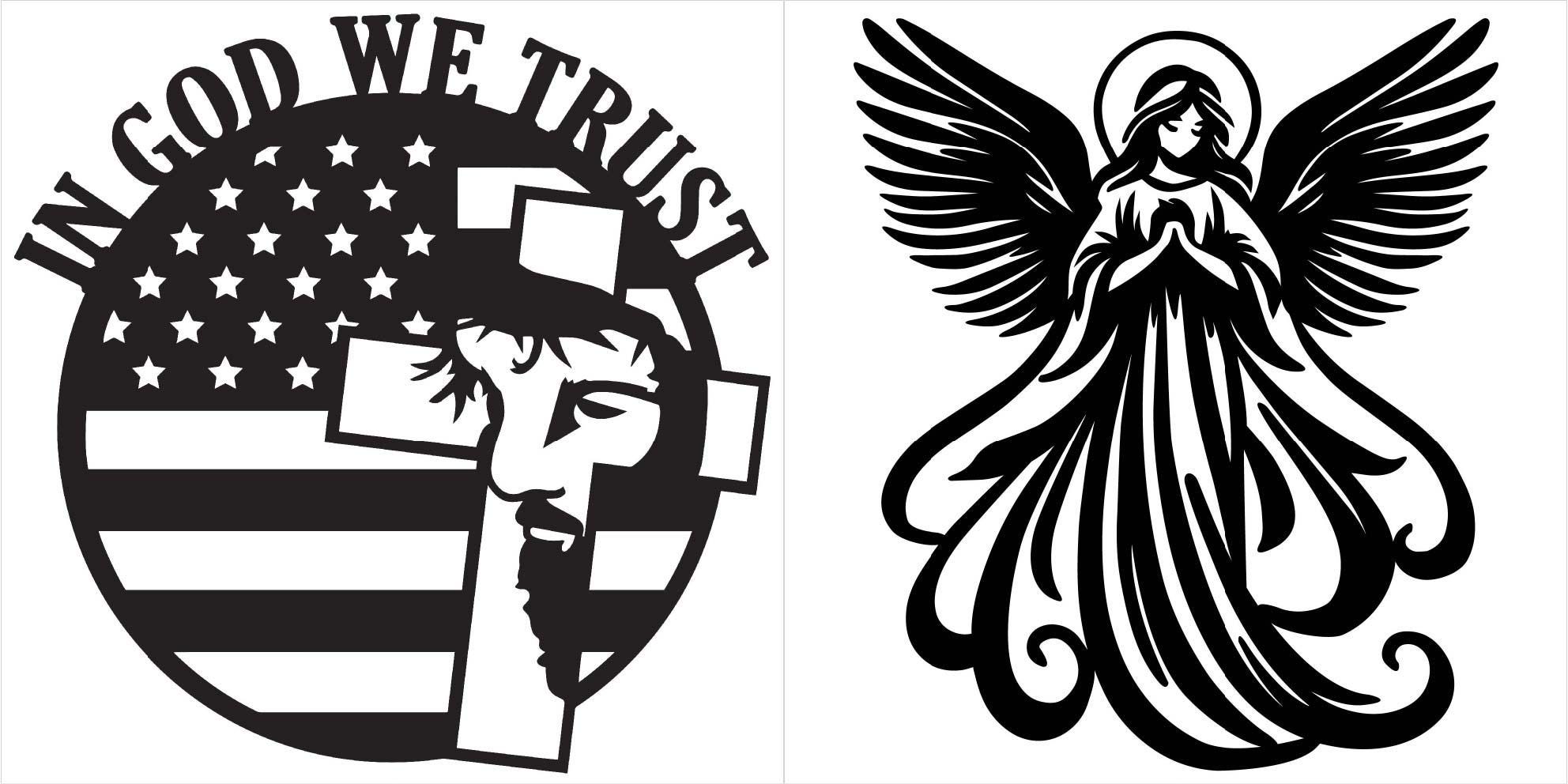 Christian Faith CNC DXF Bundle | Set of 10 Religious Metal Sign Cut ...
