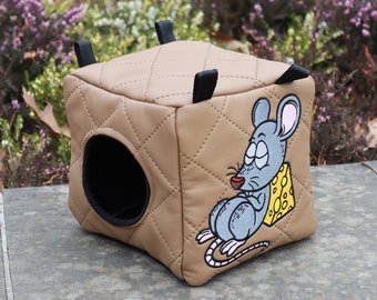 RAT HAMMOCK, rat cage accessories, rat cube, rat toys, rat cage, rat house, rat home, rat hut, rat hanging hammock, rat bed, rat furniture