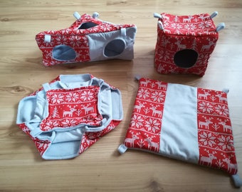Christmas rat hammocks, reindeers of Santa Claus, Xmas, pet toys