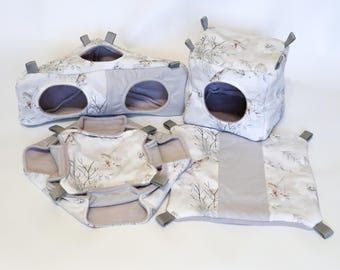 Winter set, rat hammocks, ferre cage, sugar glider house, rat toys, rat playground, rat accessories, rat furniture, rat cube, rat bed, pets
