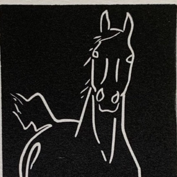 Lino Print - Horse