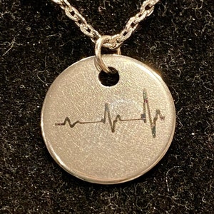 Gold Heartbeat Necklace Heart Monitor Necklace Etsy Canada