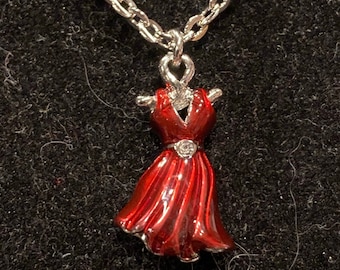 red dress pendant Monica Gagnon