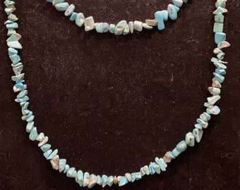 Turquoise, beaded, long, necklace