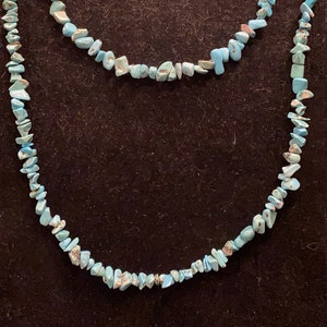 Turquoise, beaded, long, necklace