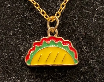 Taco, Gold, Anhänger, Halskette
