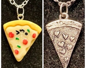 Pizza, Slice, Resin, Pendant, Necklace