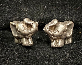 Silver, Elephant, Adjustable, Ring