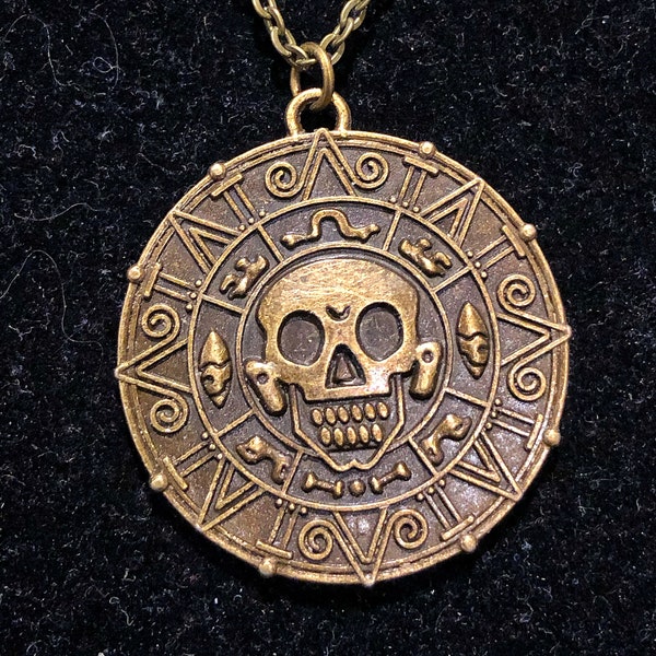 Pirate, Coin, Pendant, Necklace