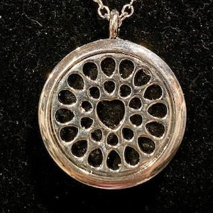 Gold, Silver, Oil Diffuser, Anti Anxiety, Pendant, Necklace