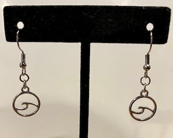 Ocean, Wave, Dangle, Earrings
