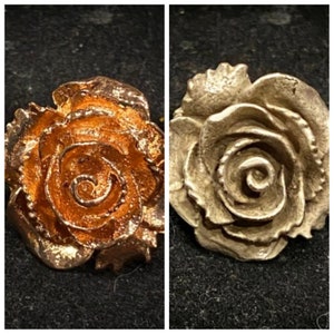 Silver, Rose Gold, Flower, Rose, Adjustable, Ring