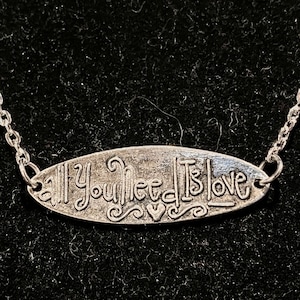 All You Need Is Love, Silver, Pendant, Necklace