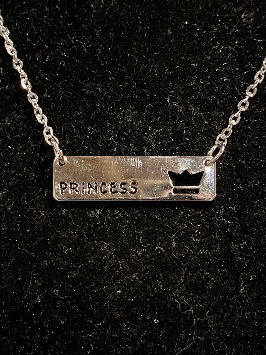 Gold, or Silver, Princess, Pendant, Necklace - Etsy