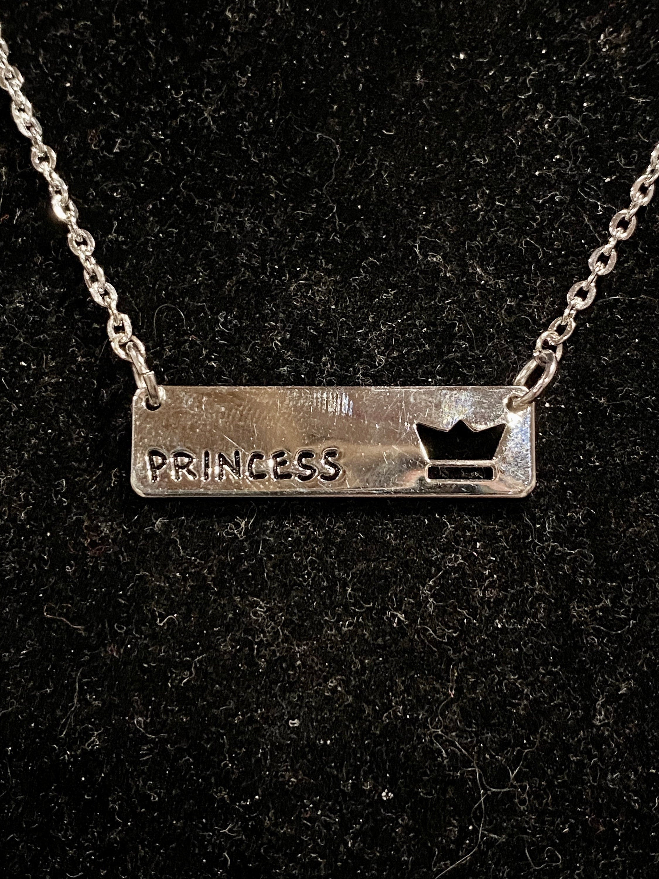 Gold, or Silver, Princess, Pendant, Necklace - Etsy