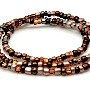 Bronze, beaded, wrap, 23 inch, Bracelet