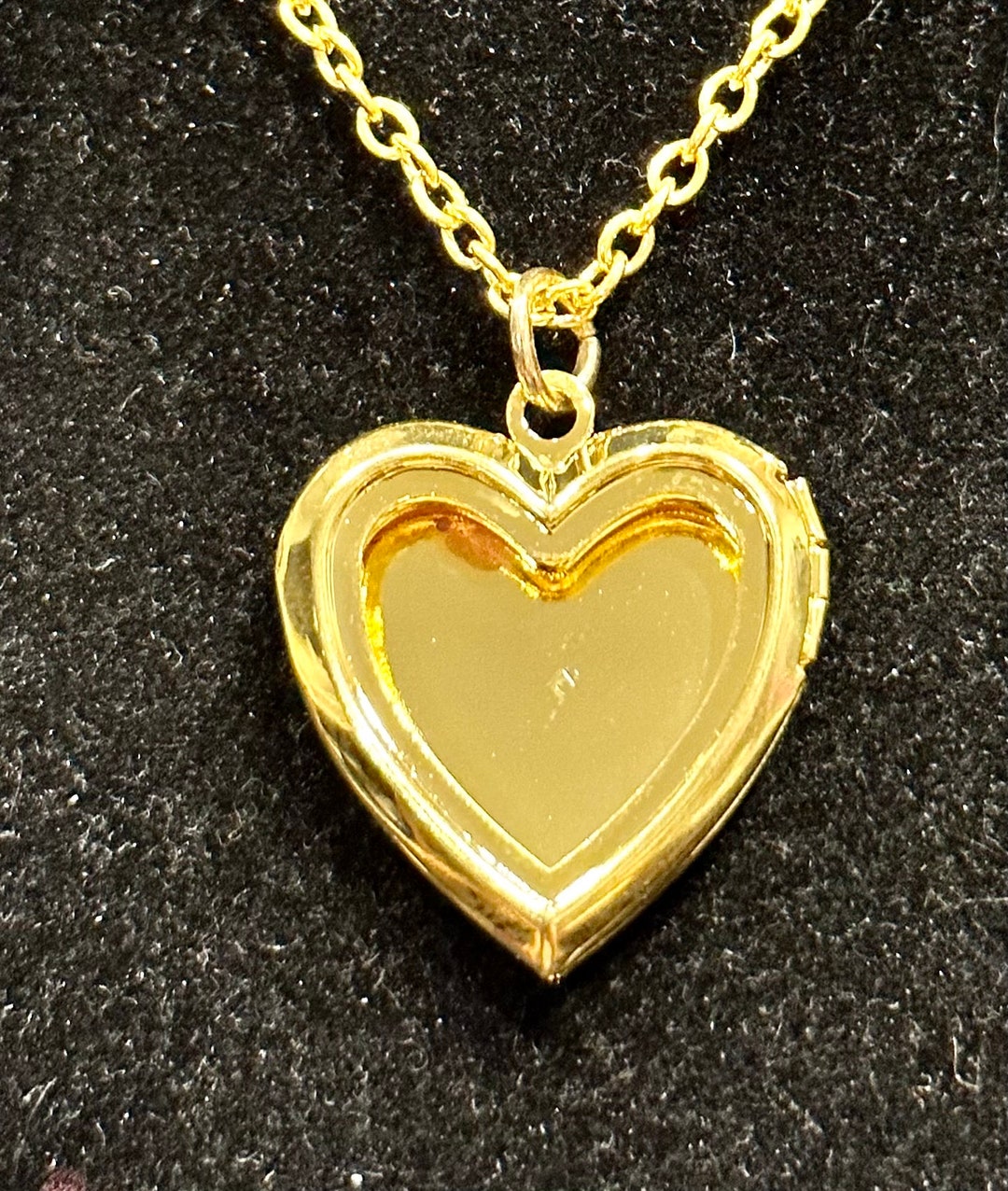 Gold, Open, Heart, Locket, Necklace Etsy