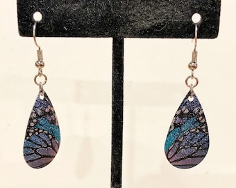 Multicolored, Butterfly, Dangle, Earrings