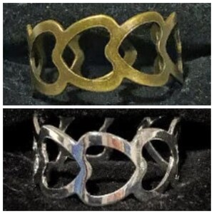 Heart, Ring, Adjustable, Ring, Antique Bronze, or Silver