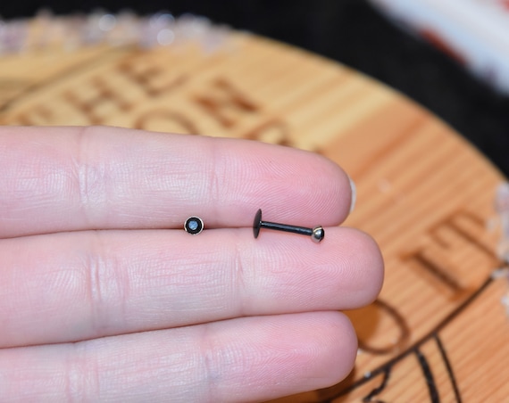 20G Black Crystal Nose Ring with Black Backing 316L surgical Steel Nose Stud Rings Nose Rings Nose Jewelry Spring Shopping