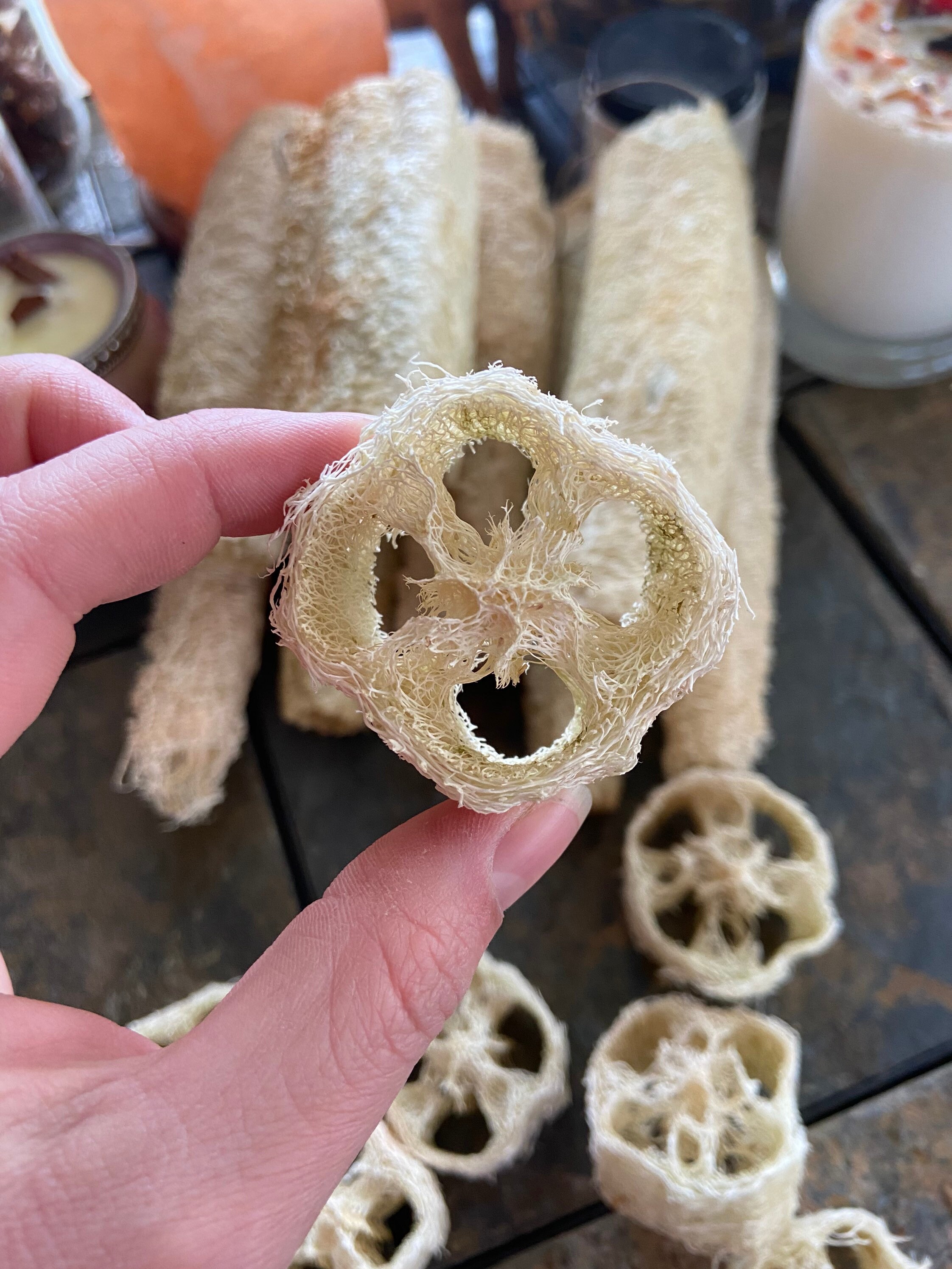 Natürlicher Luffa-Badeschwamm – 2er Set, Biologisch Abbaubar, Sanftes Peeling Für Haut & Haushalt