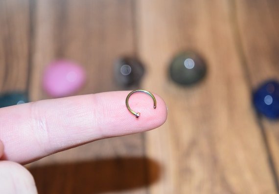 Buy 18G Multicolor Nose Ring 316L Surgical Steel Nose Hoop Nose