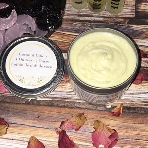 4oz Coconut Body Butter Lotion - Satsuma Fragrance Oil - Vegan Body Butter Vegan Cream- Essential Oil, Spring Shopping