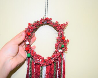 Holly Berry Holiday Wreath - Christmas Wreath - Holiday Decoration - Holiday Decor - Red Berry Christmas Decor, Spring Shopping