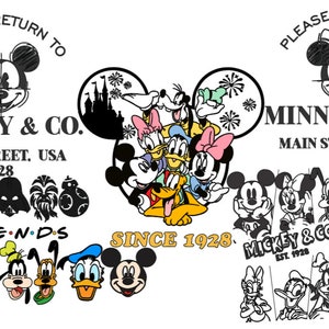 Mickeyy and friends HUGE SVG bundle