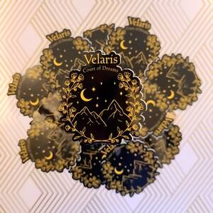 Velaris Court of Dreams Sticker - Acotar Night Court Decal (3.5in)