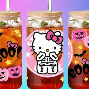 spooky kitty acrylic cup