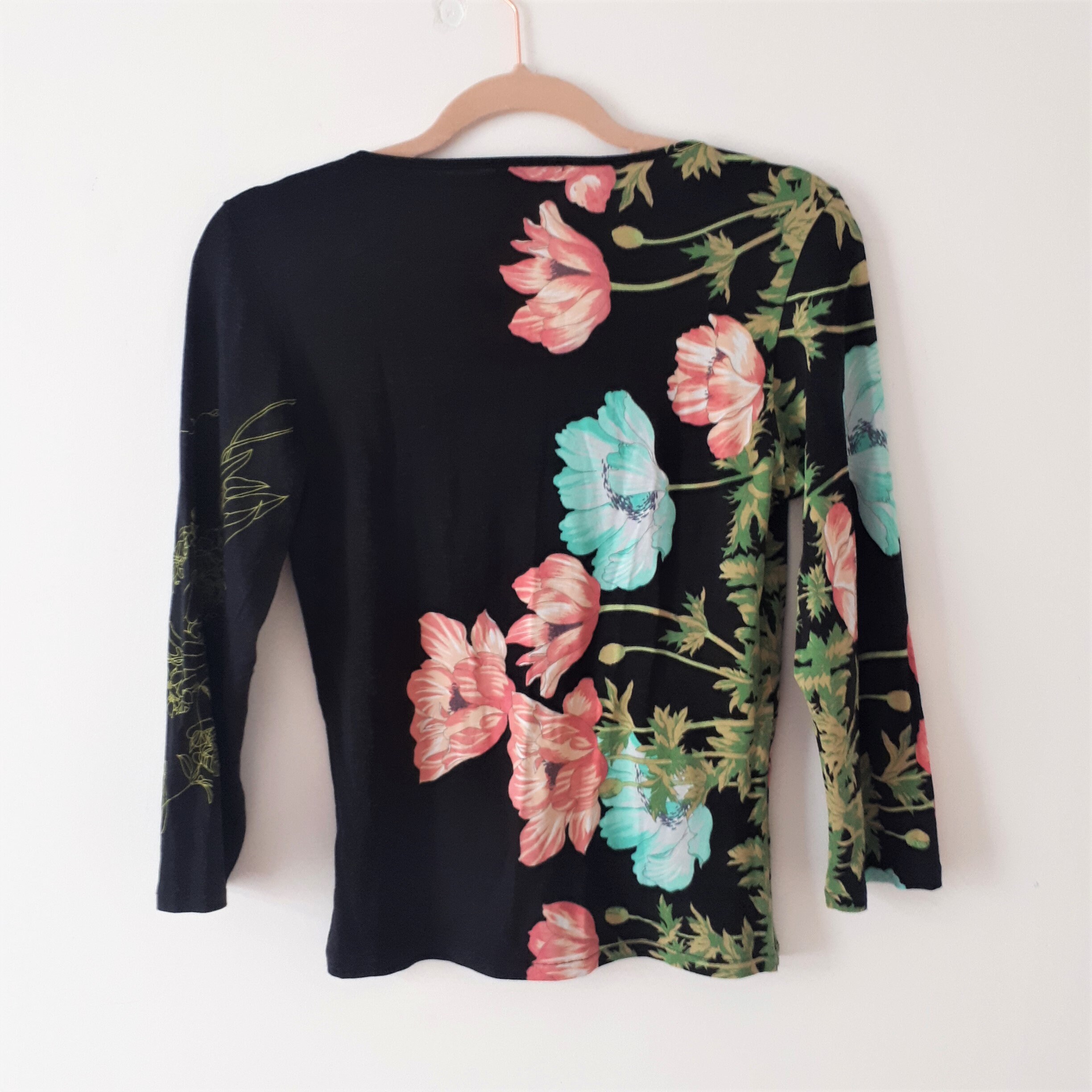 Vintage Kenzo Jungle 90s floral print jersey blouse top | Etsy